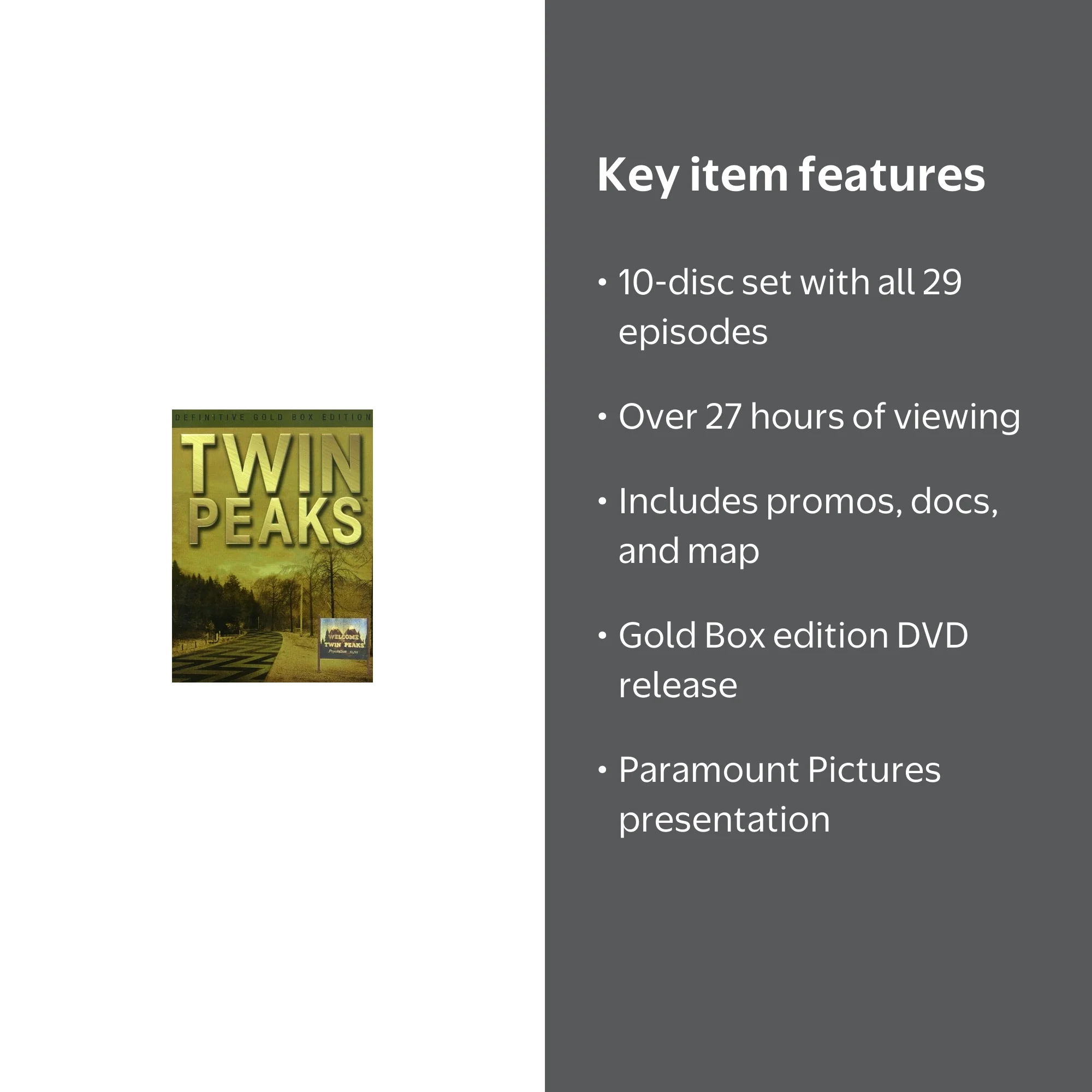 Twin Peaks: Definitive Gold Box Edition (DVD) - Walmart.com