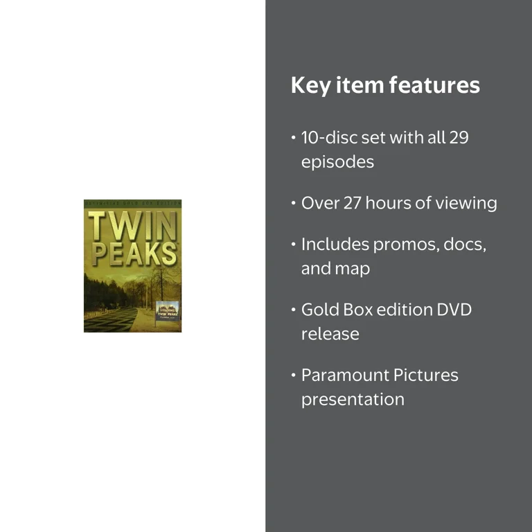 Twin Peaks: Definitive Gold Box Edition (DVD) - Walmart.com
