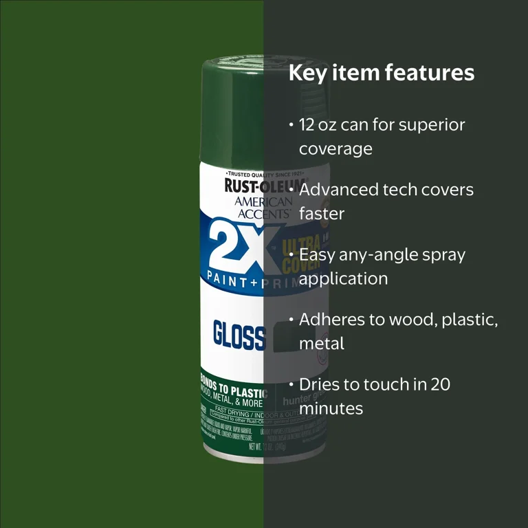 Hunter Green, Rust-Oleum American Accents 2X Ultra Cover Gloss