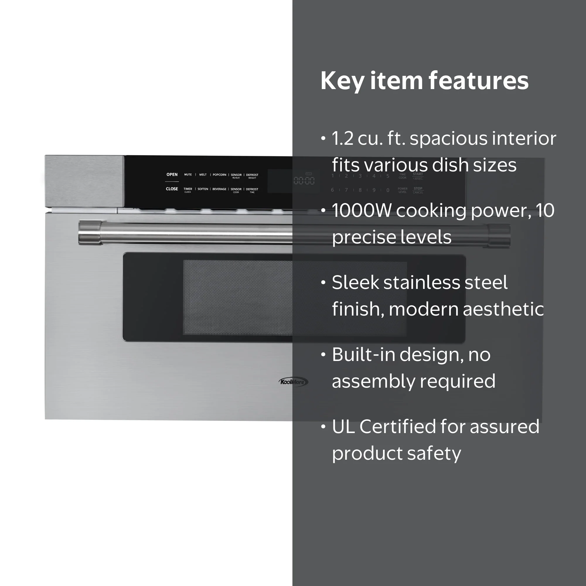 Koolmore, Microwave Drawer, 30 in., 1.2 cu. ft. Capacity - Walmart.com