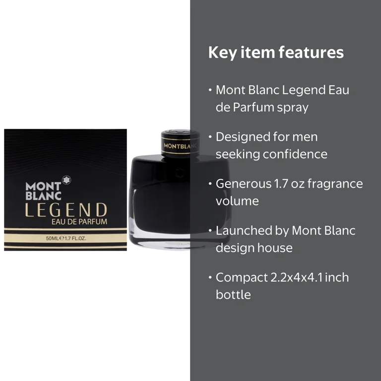 MontBlanc Legend Eau De Parfum Spray (1.7 oz) for Men by Mont