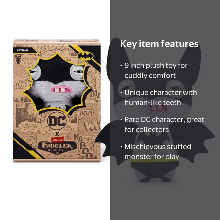 Fuggler x DC 9 inch DC Comics (Batman), Funny Ugly Monster Soft