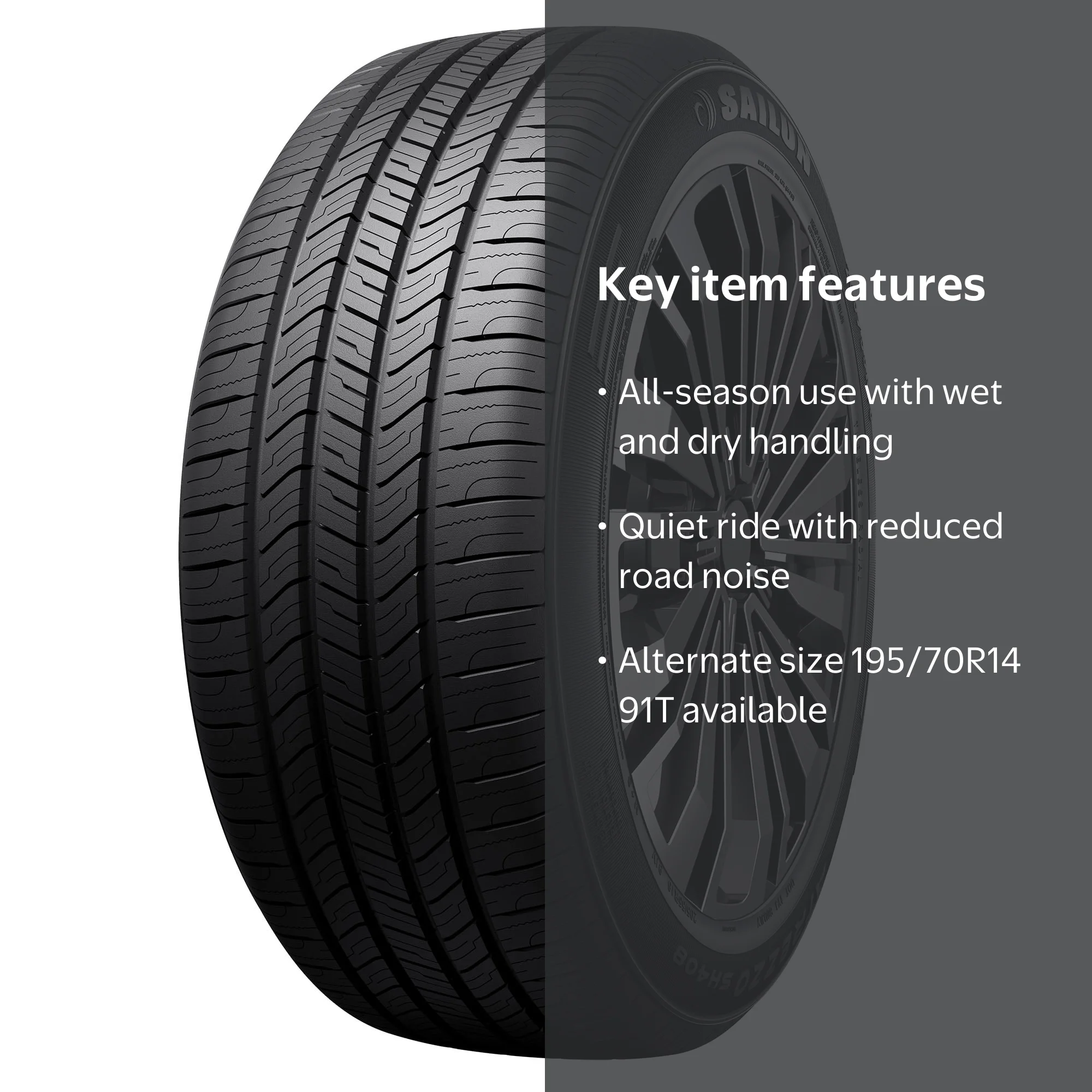 Sailun, Passenger Tire, 185/65R15 88H all season, Wet&Dry Traction
