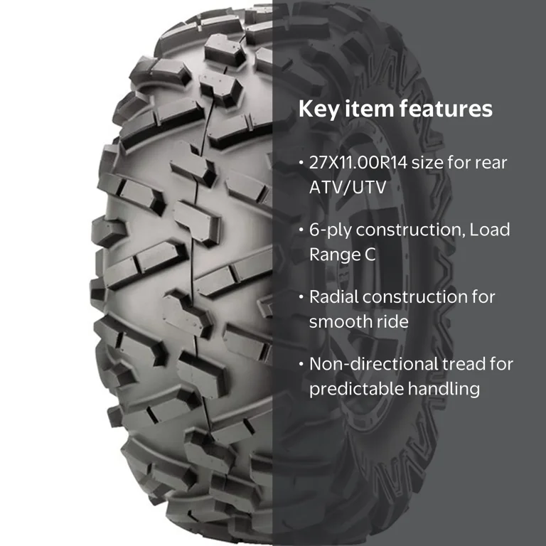 Maxxis MU10 Bighorn 2.0, Rear Mud 27X11.00R14 73K C ATV/UTV Tire