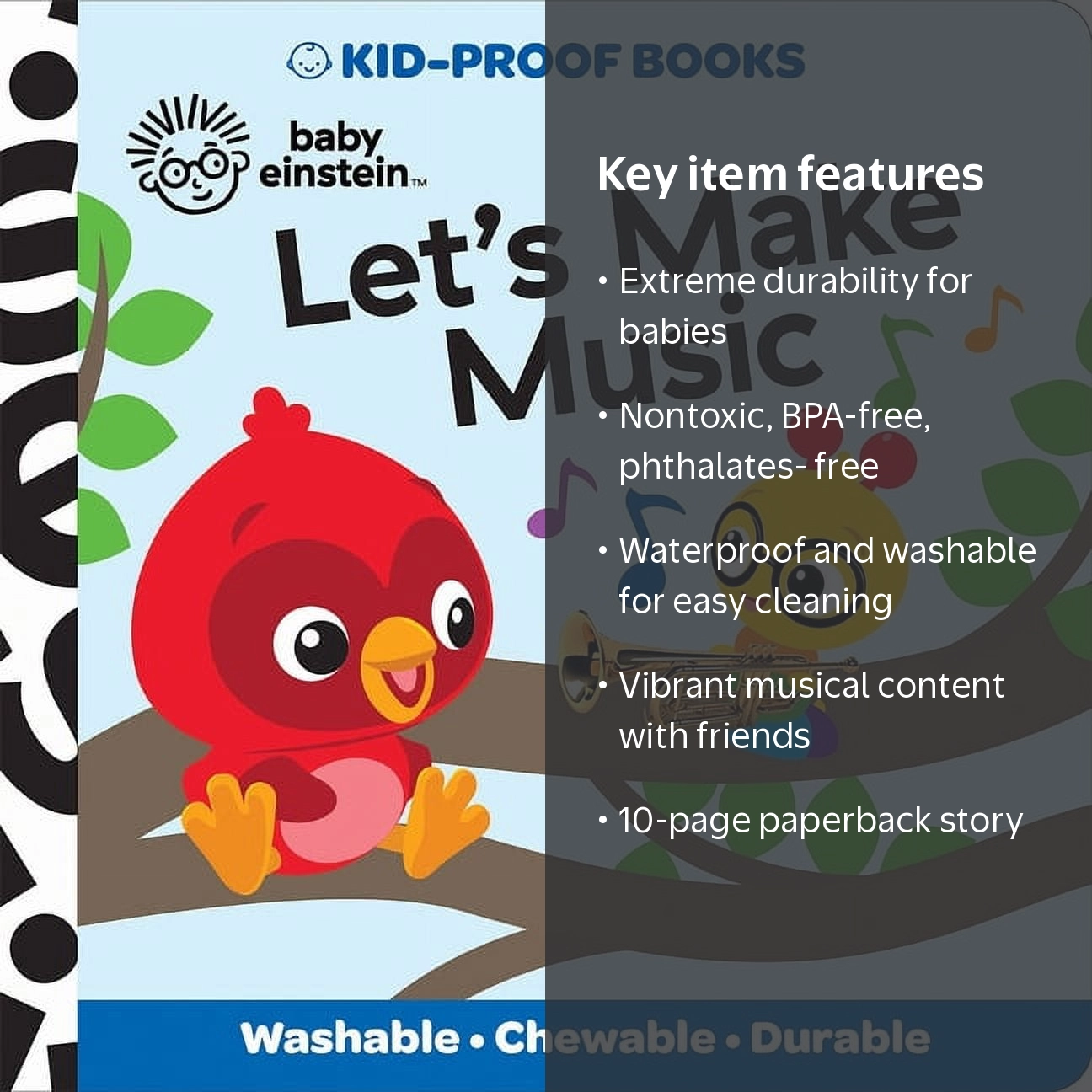 Baby Einstein: Let's Make Music Kid-Proof Books, (Paperback