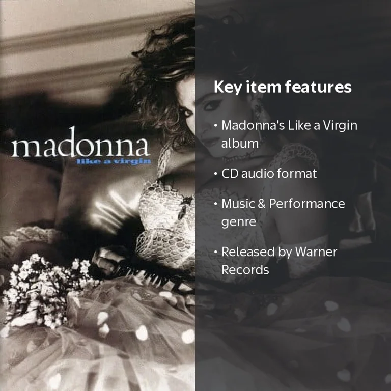 Madonna, Like a Virgin, Music & Performance, CD - Walmart.com