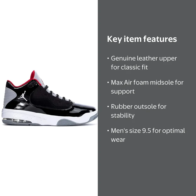 Jordan Max Aura 2 Mens Basketball Shoe Ck6636-006 Size 9.5
