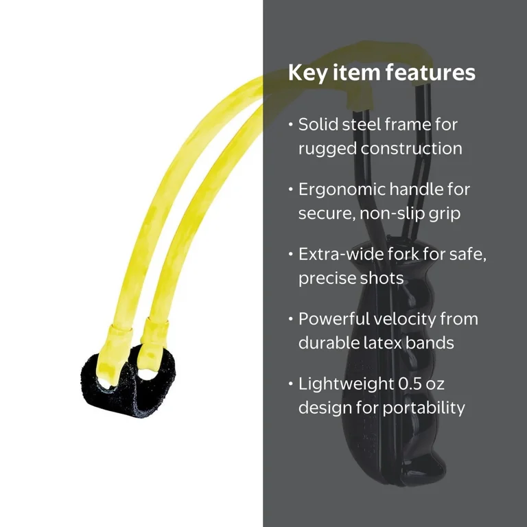 Daisy, Slingshot, F16, Molded Handle Steel Frame, Extra-Wide Fork