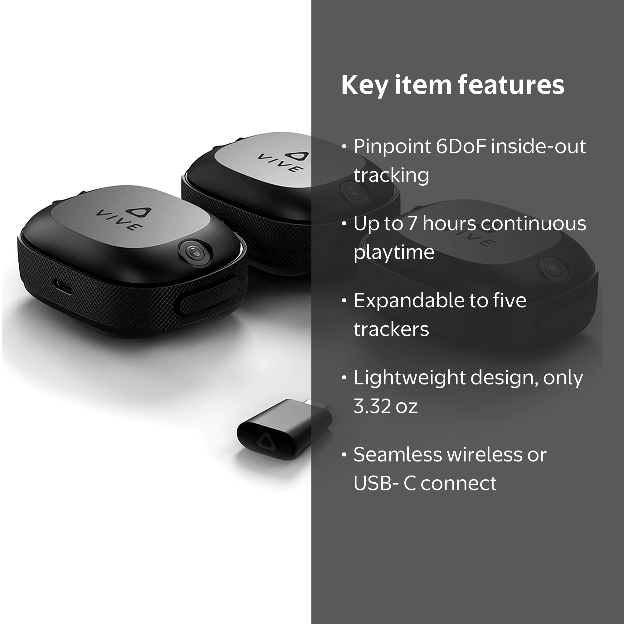 VIVE Ultimate 3+1 Tracker Kit with Full Body Precision & Wireless