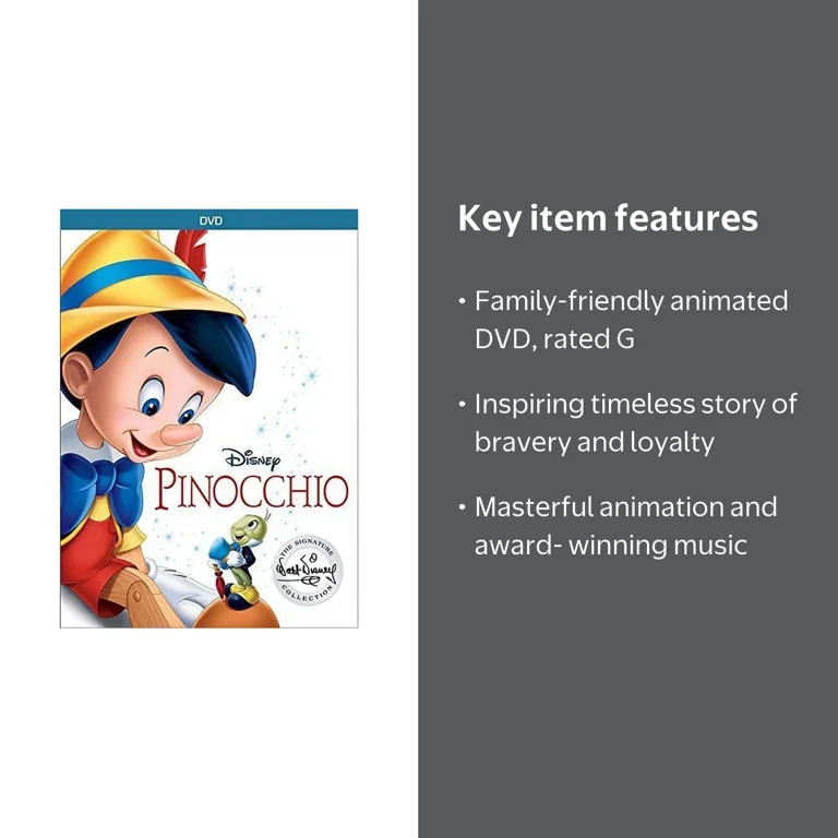 Walt Disney Pictures - Pinocchio [DIGITAL VIDEO DISC] - Walmart.com