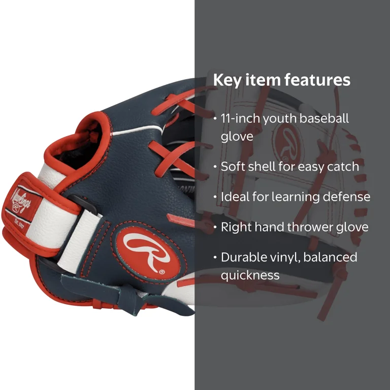 Rawlings 野球グローブ 11 INCH Rawlings Players Series 11 In. Youth T-Ball and Baseball Gloves