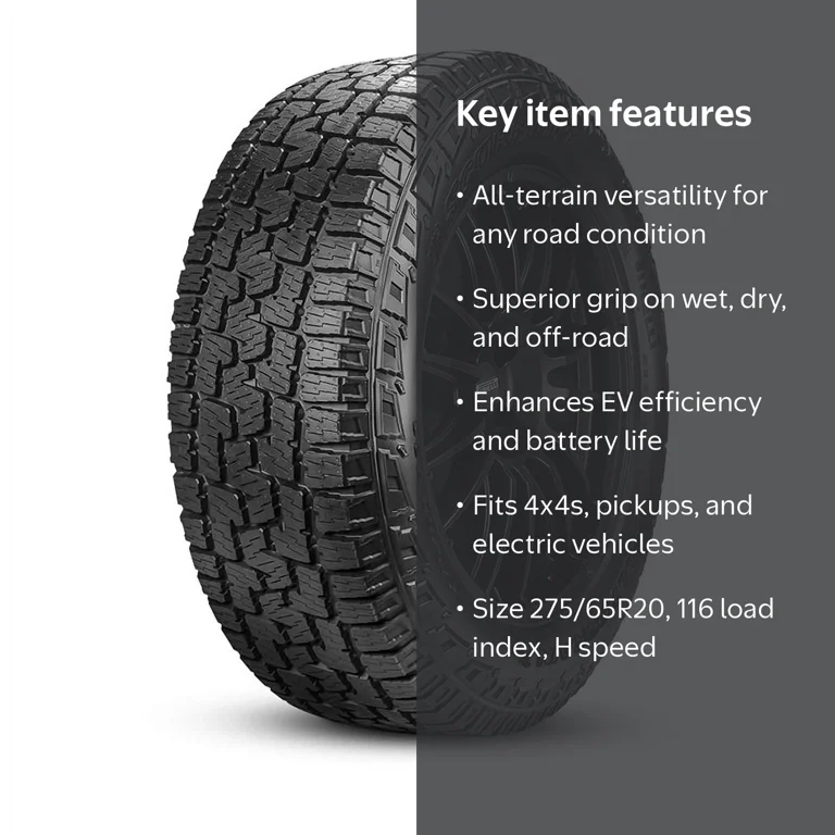 Pirelli, All Terrain Plus Tire, 275/65R20 116H, Off-Road Rugged