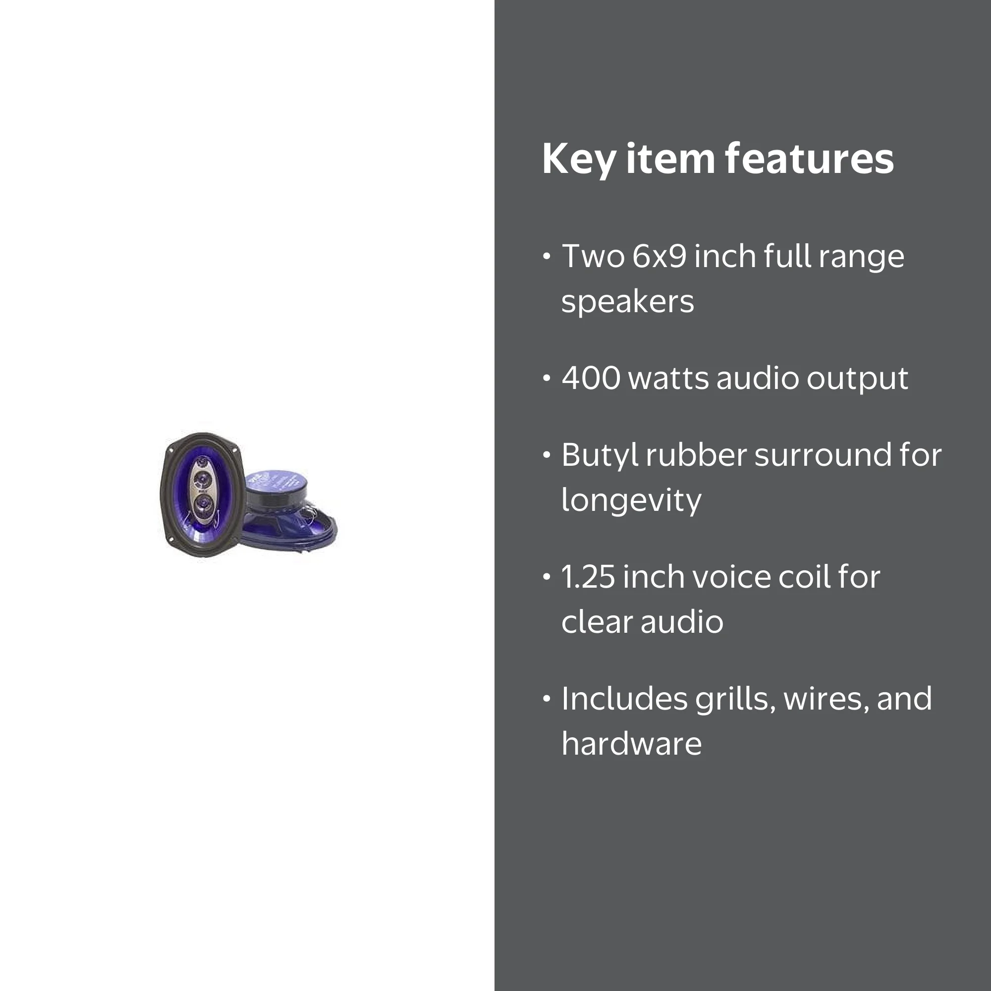Pyle, Car Coaxial Speakers, PL6984BL, 6