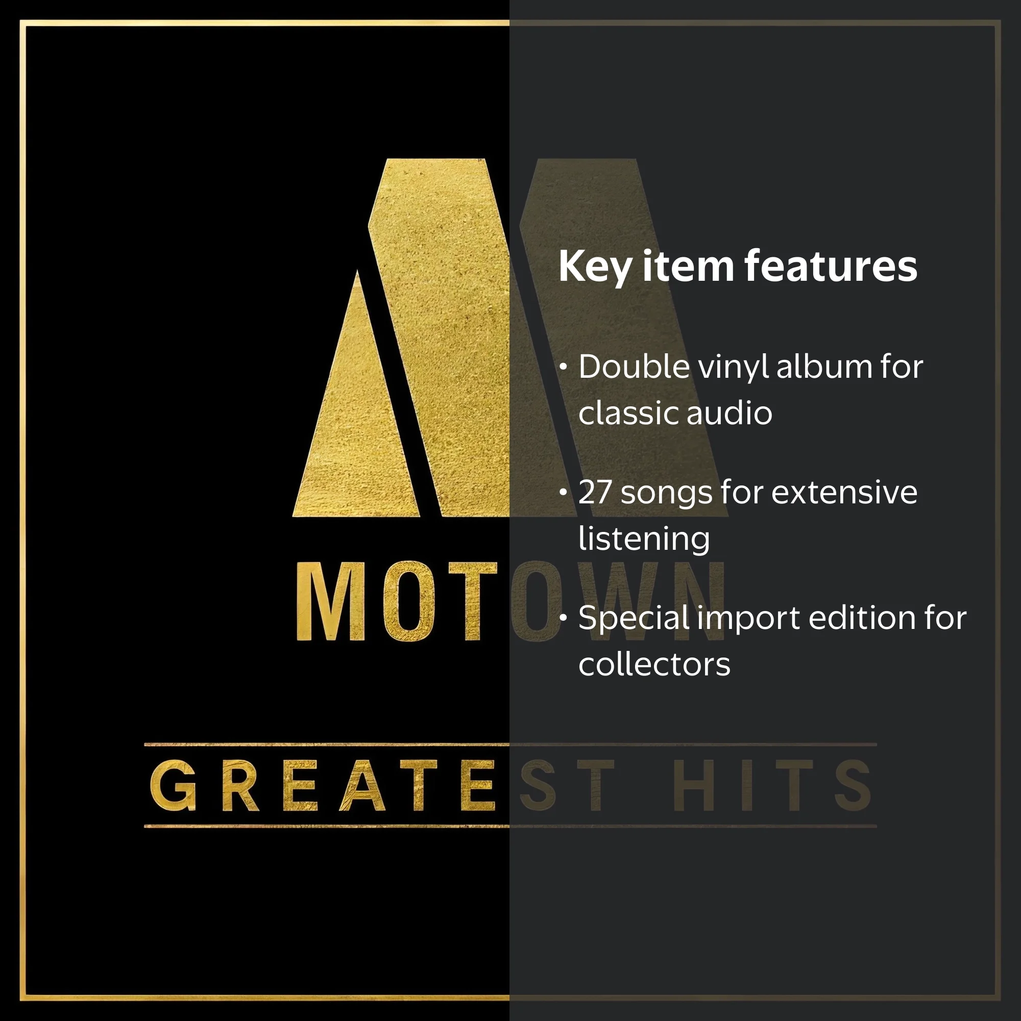 Various Artists - Motown Greatest Hits 2 LP Set, 27 Tracks