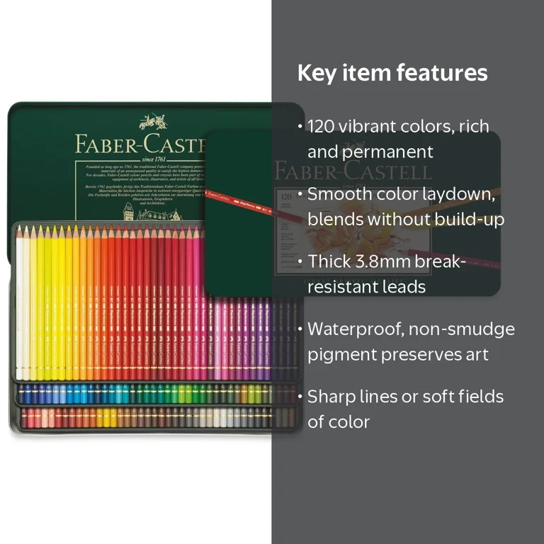 Faber-Castell, Polychromos Colored Pencil Set, 120-Colors