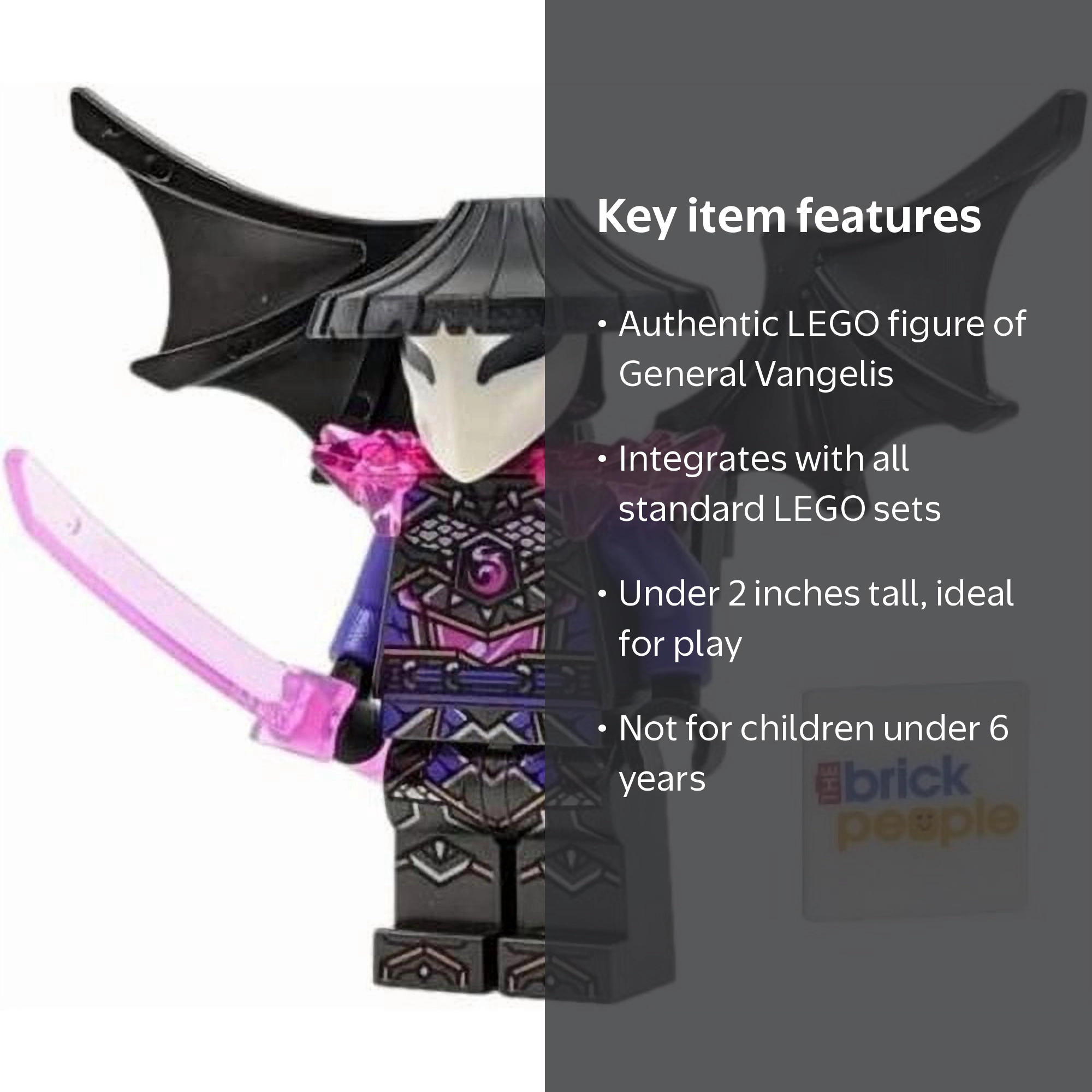 LEGO Ninjago Crystalized General Vangelis Minifigure Block
