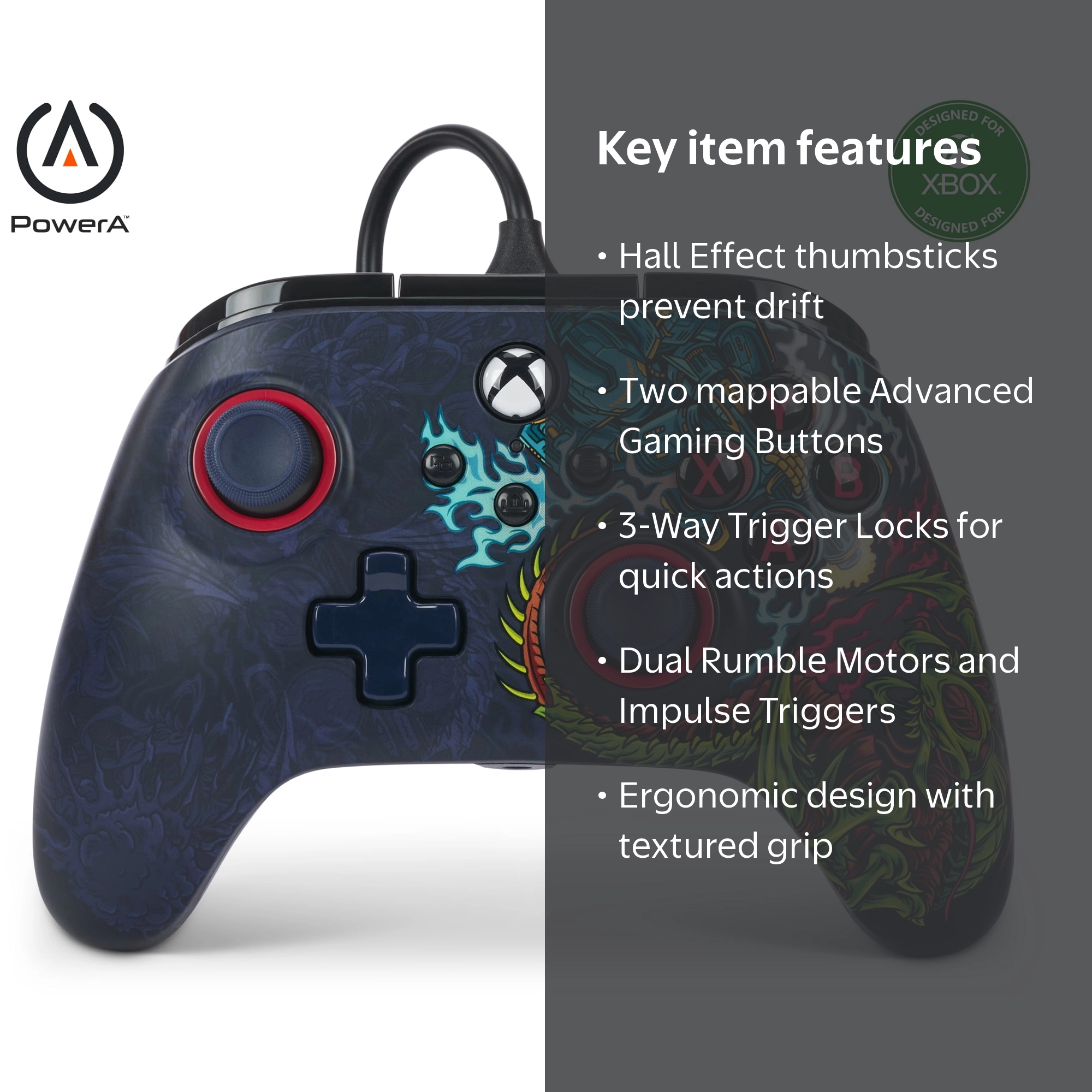 PowerA Advantage Wired Controller for Xbox Series X|S - Cosmic PowerA Advantage Wired Controller for Xbox Series X|S - Cosmic