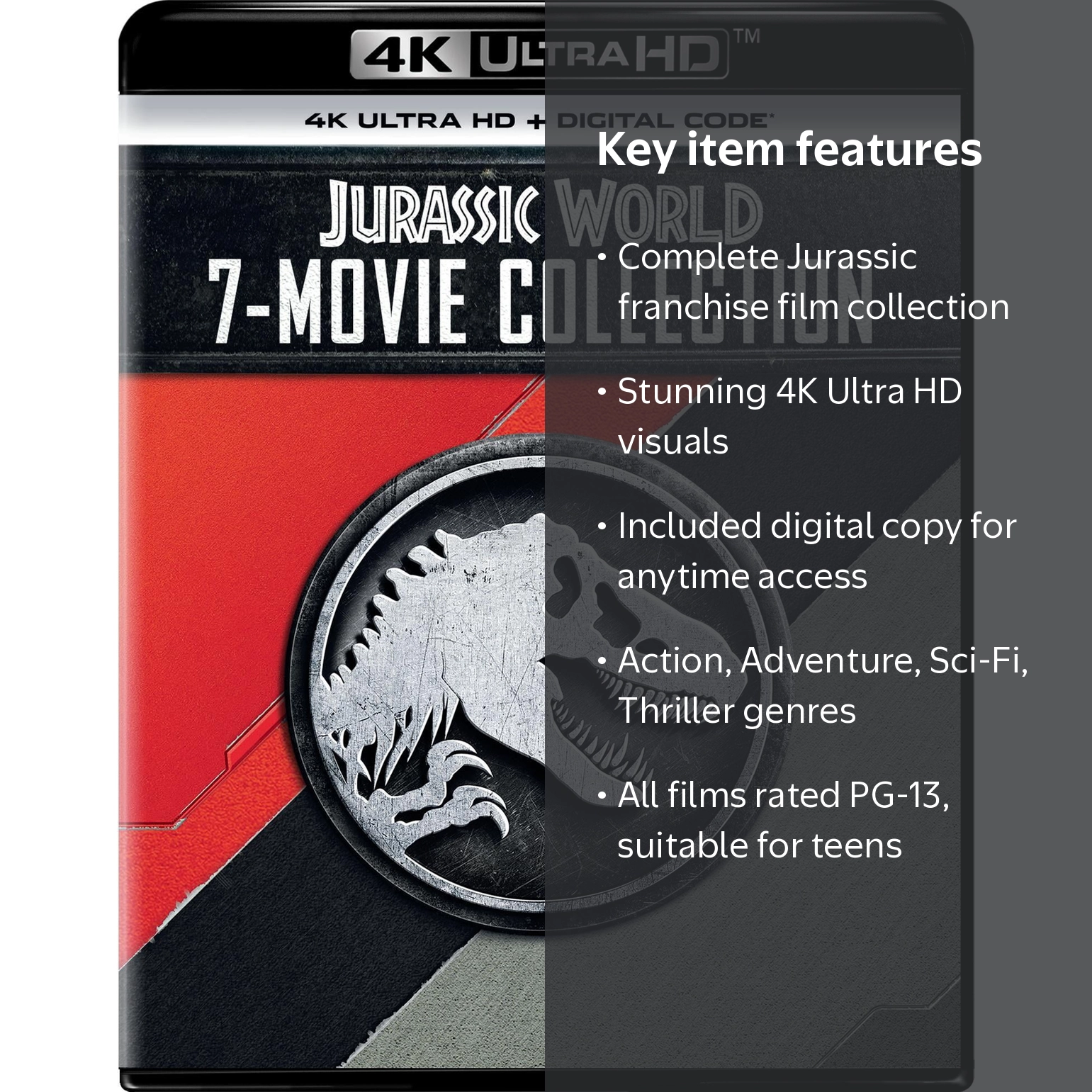 SDS, Jurassic World 7-Movie Collection, UHD, Digital Copy