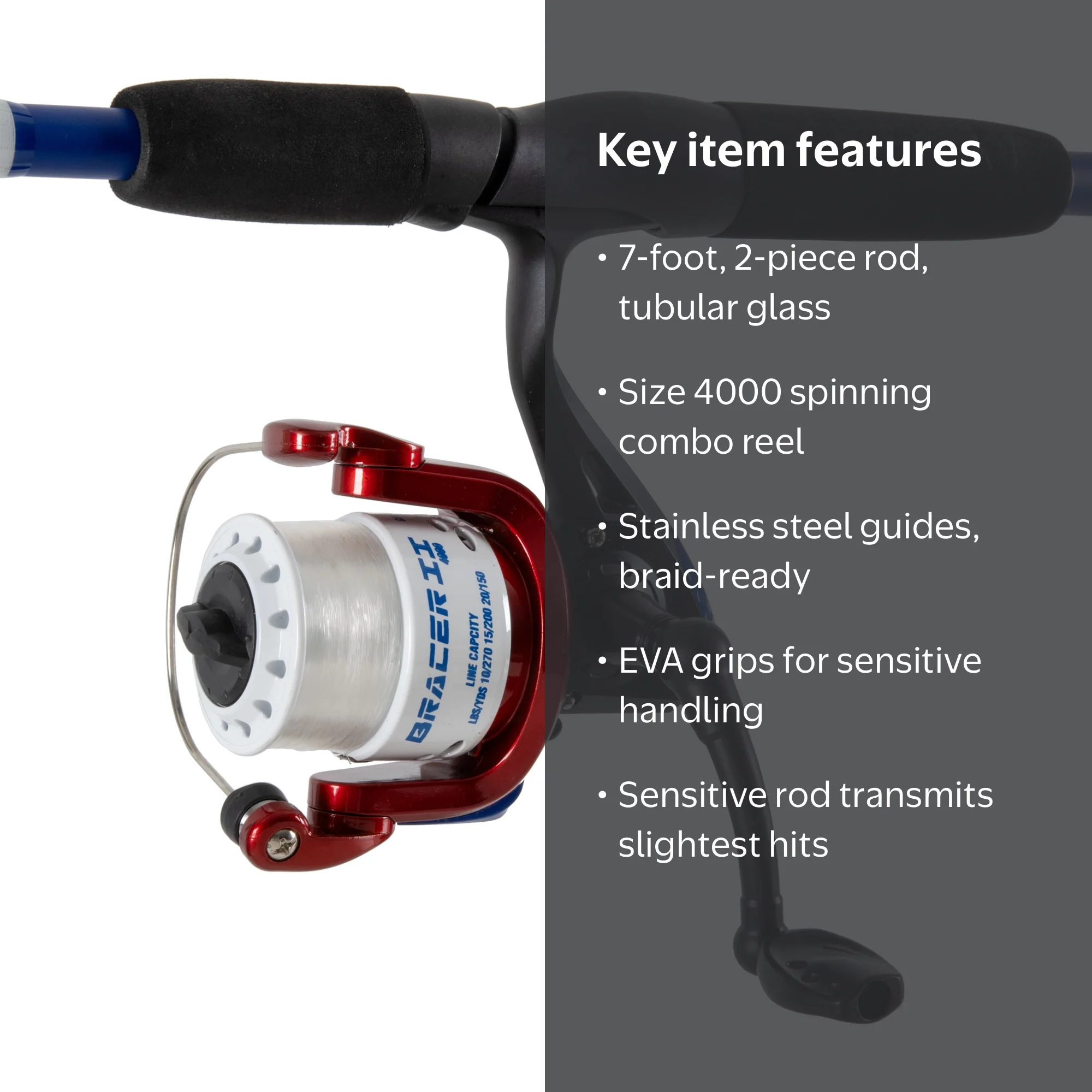 Tsunami Bracer II 7' Spinning Combo- Size 4000 - Walmart.com