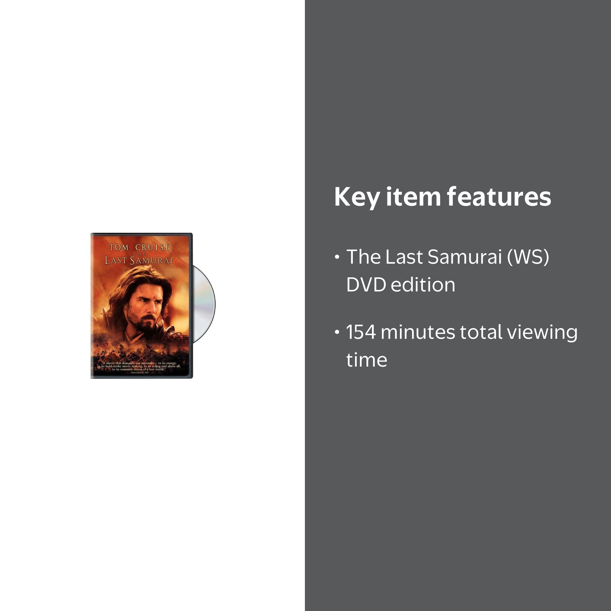 Warner Home Video: The Last Samurai (DVD) - Action & Adventure