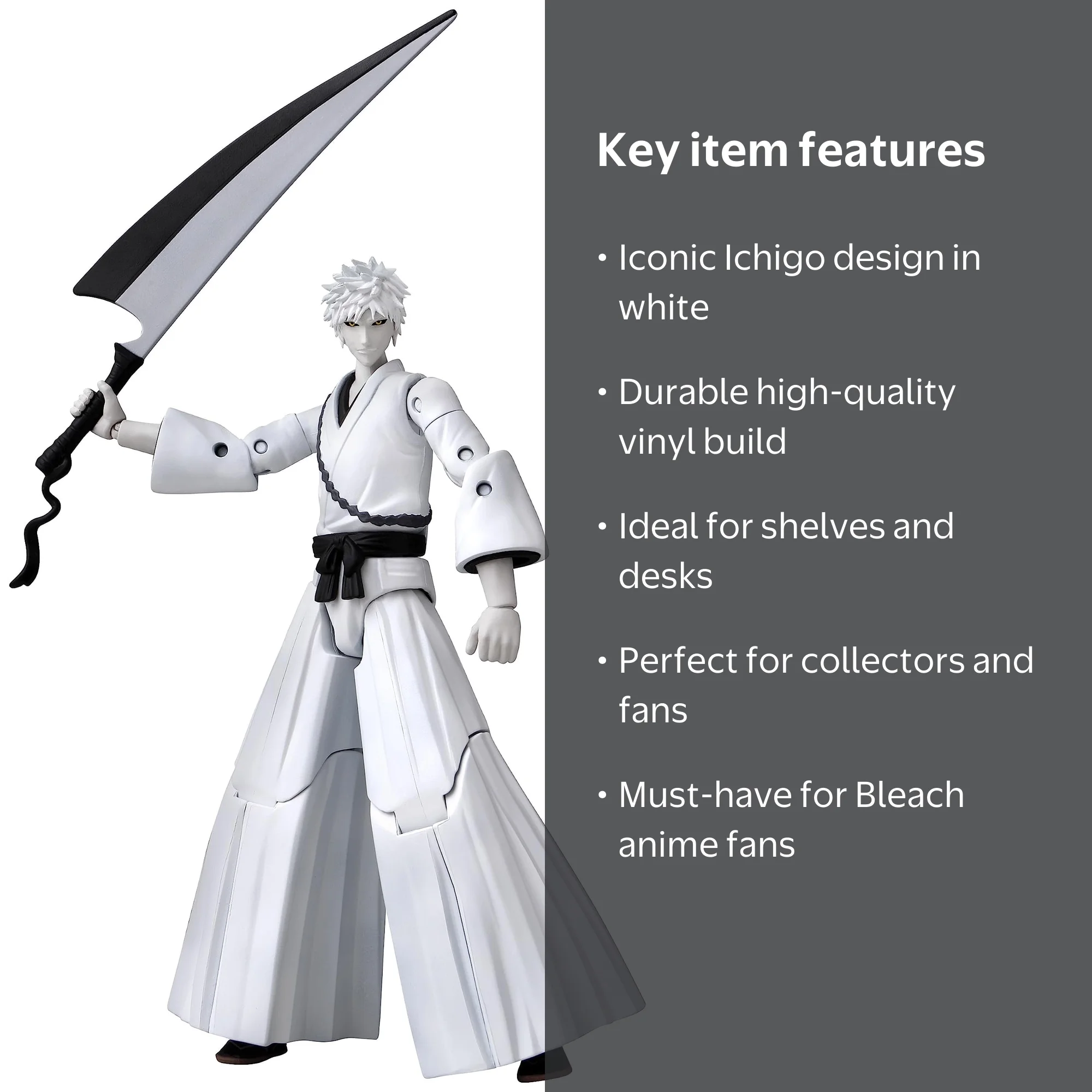 Bleach Teen's Ichigo Vinyl Figure, White - Walmart.com