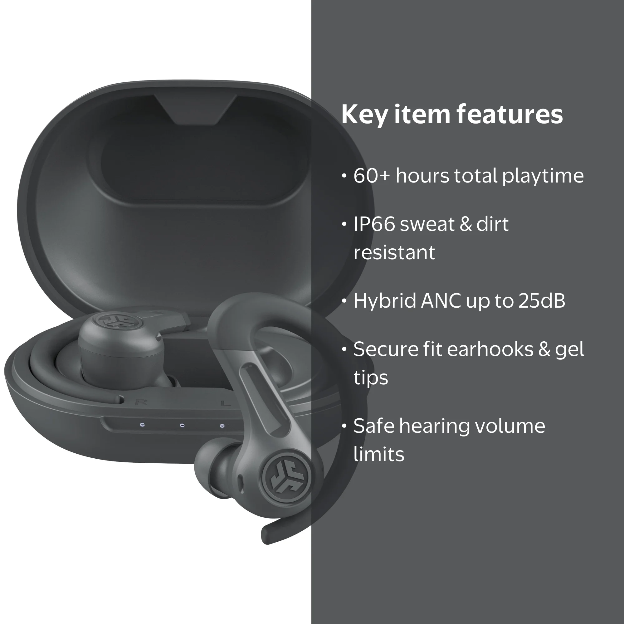 Free Shipping! JLab JBuds Sport ANC 4 True Wireless Earbuds with
