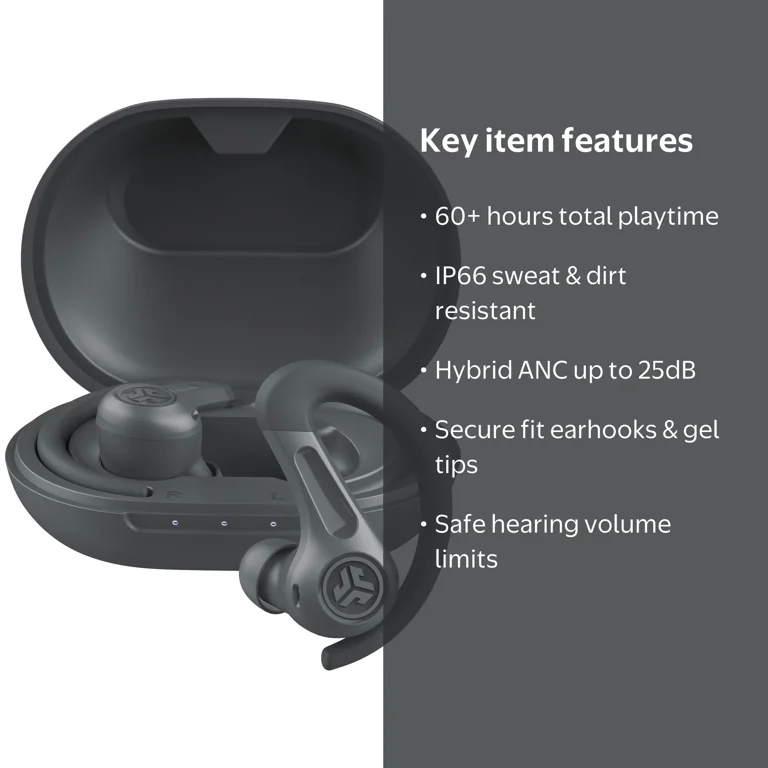 Free Shipping! JLab JBuds Sport ANC 4 True Wireless Earbuds with