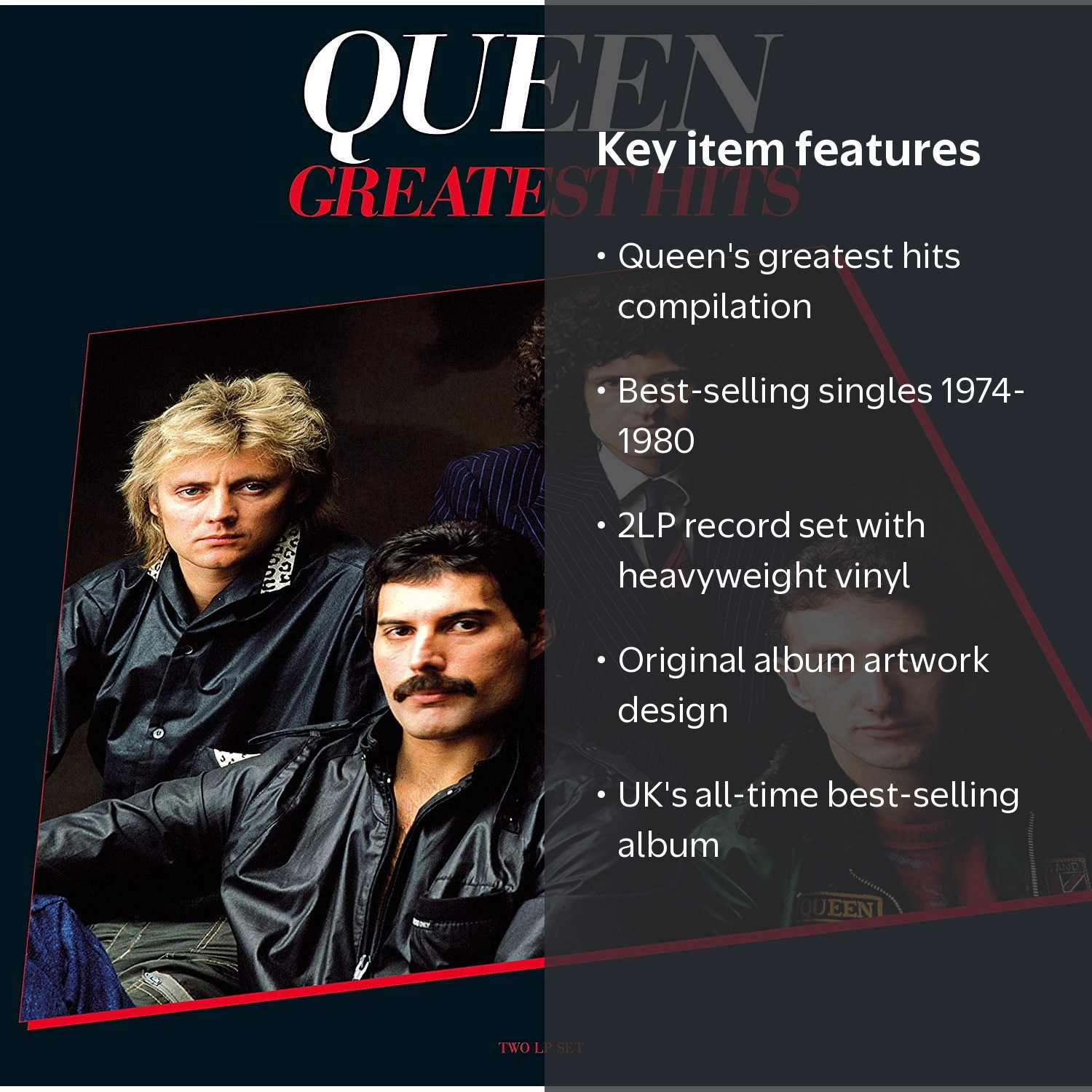 Universal, Vinyl, Queen Greatest Hits 2LP Set, Music & Performance