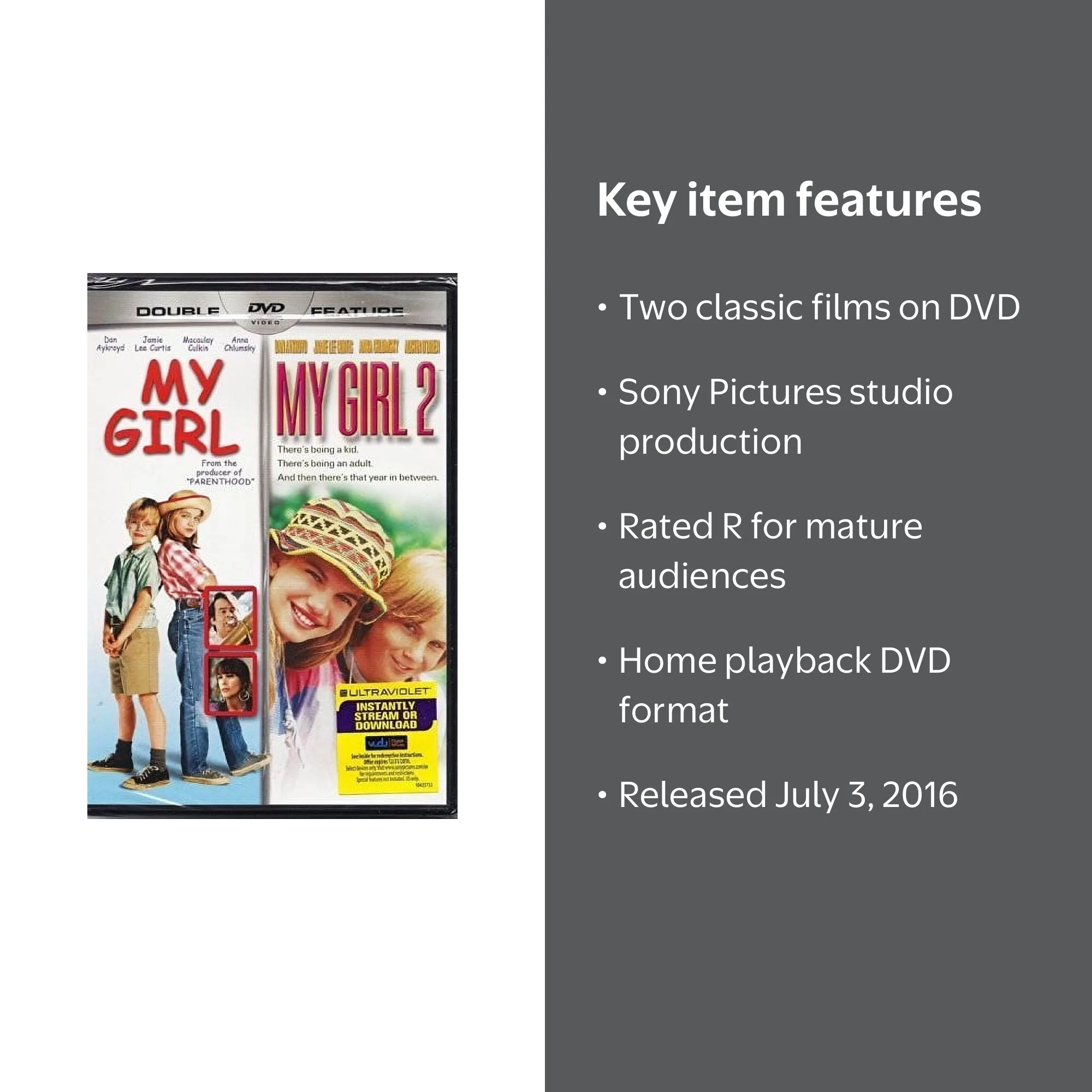 Sony Pictures - My Girl / My Girl 2 [DIGITAL VIDEO DISC] - Walmart.com