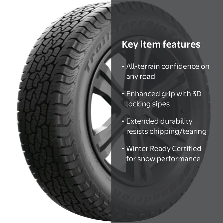 BFGoodrich All-Season 235/65R17 104H Tire, Trail-Terrain T/A, Fits