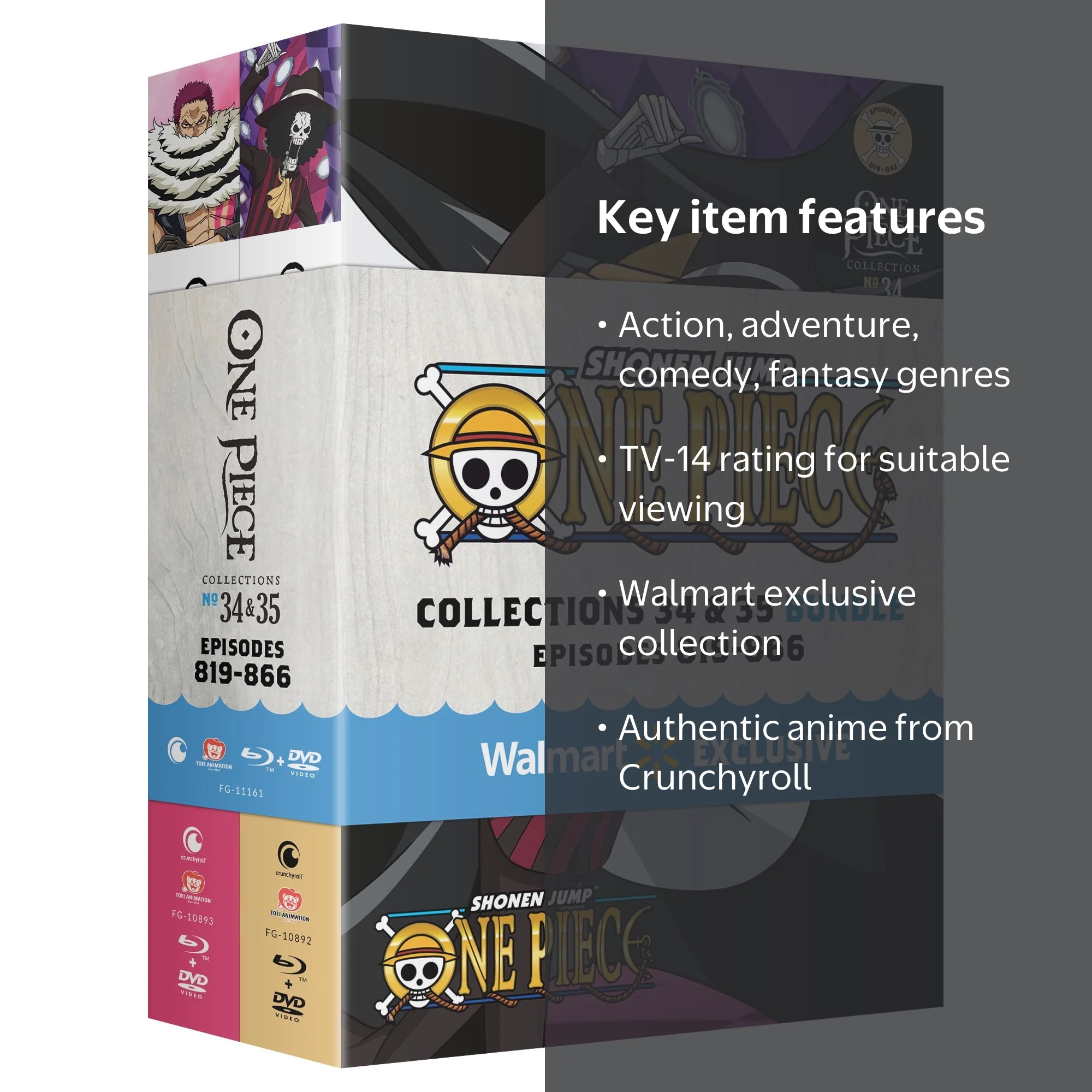 One Piece Bundle #34-#35 (Blu-ray + DVD) Crunchyroll, Action