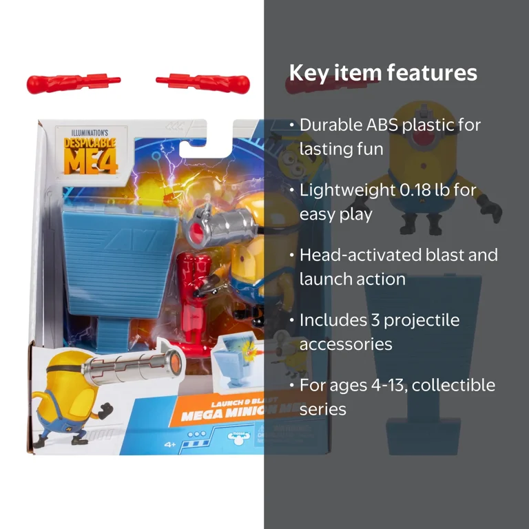 Despicable Me 4 Launch & Blast Mega Minion Mel Action Figure, 4-13