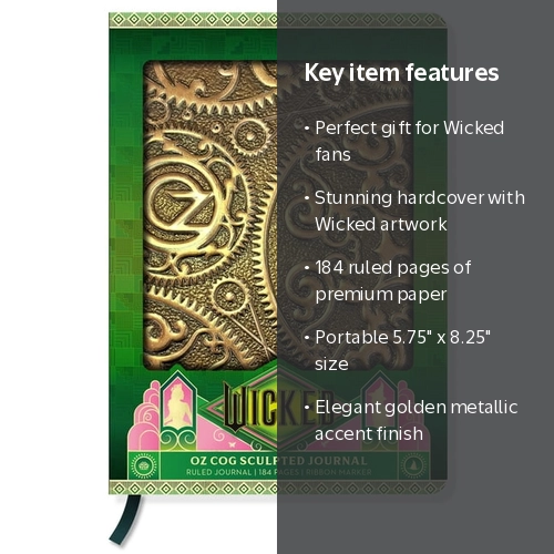 Insight Editions, Hardcover Journal, Oz Cogs Model, Wicked Fan