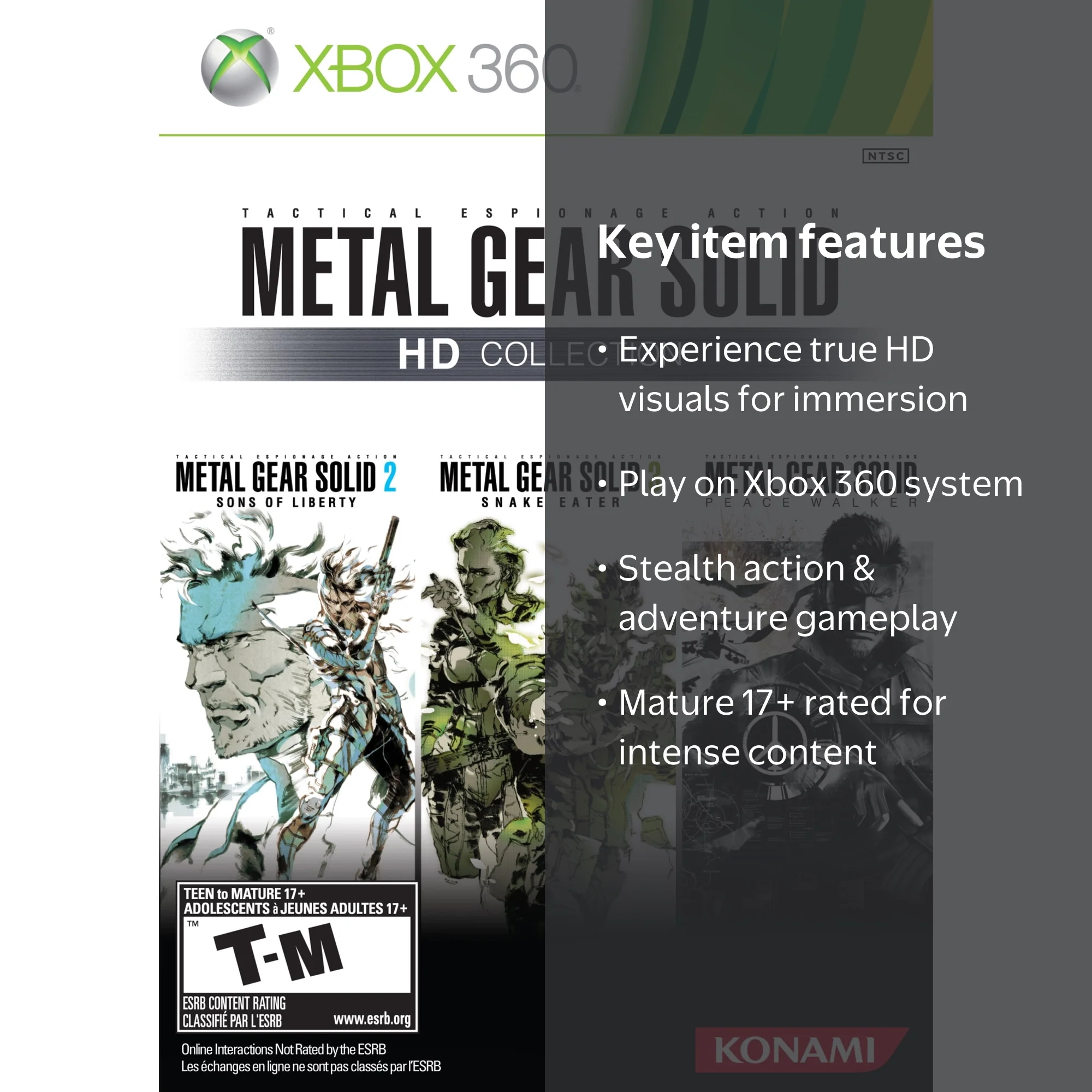 Konami's Metal Gear Solid HD Collection for Xbox 360 - Action