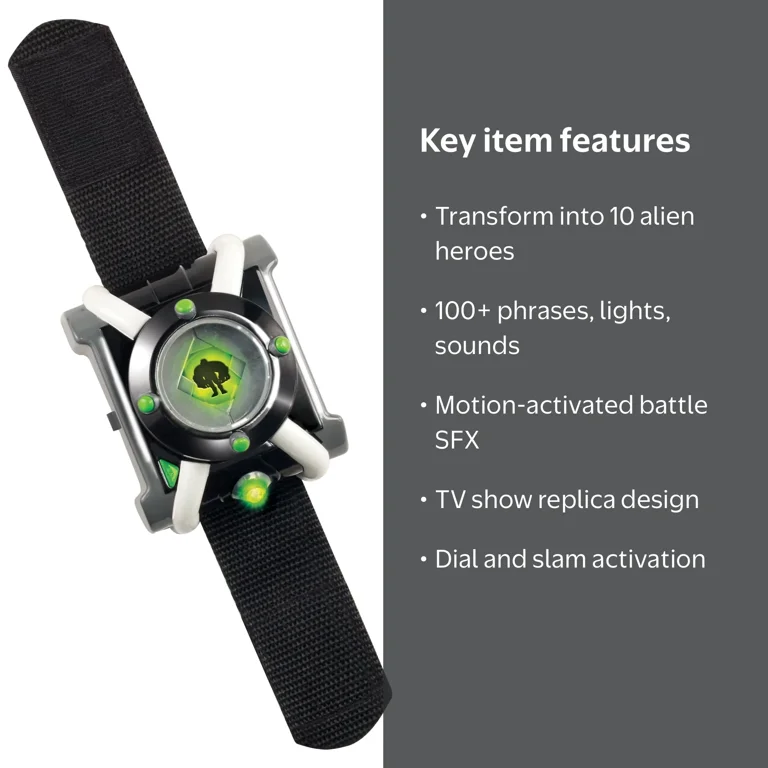 Ben 10, Deluxe Omnitrix, 100+ Alien Phrases & SFX - Walmart.com