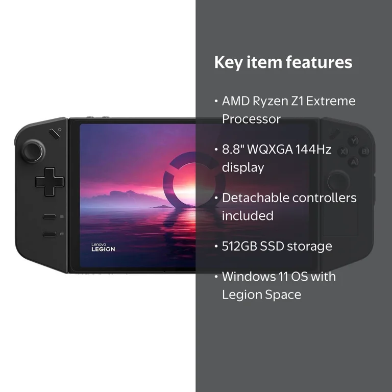 Lenovo Legion Go Handheld Gaming PC - AMD Ryzen Z1 Extreme, 16GB