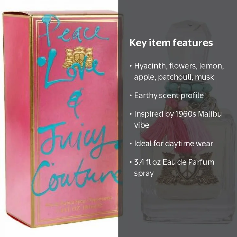 Juicy Couture, Fragrance, PEACE and LOVE 3.4 EDP SP, Floral Citrus