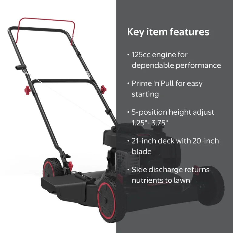 Free Shipping! Hyper Tough 20-inch 125cc Gas Push Walk Behind
