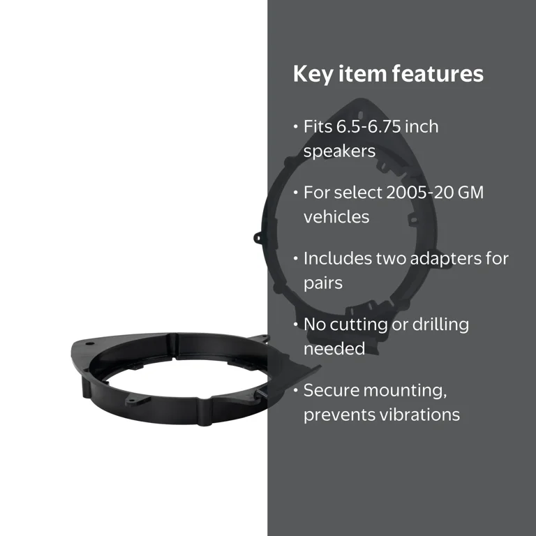 Scosche SAGMHR634 Speaker Adapters, 6.5