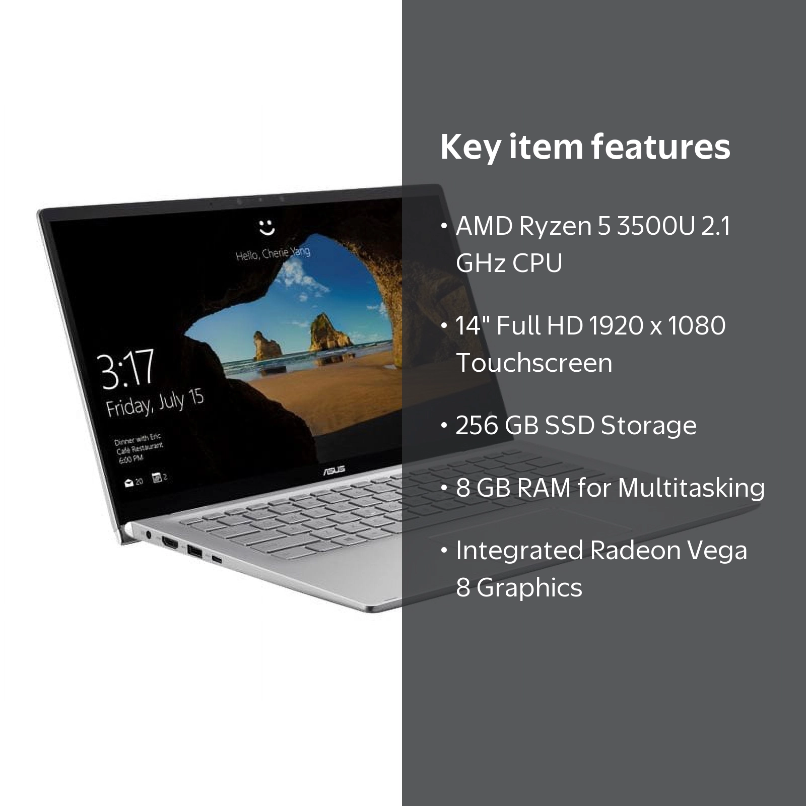 秋*様 ASUS ノートPC Ryzen 5 3500U 8GB RAM ASUS Q406DA BR5T6 Ryzen 5 3500U, 8 GB RAM, 256 GB SSD, 14
