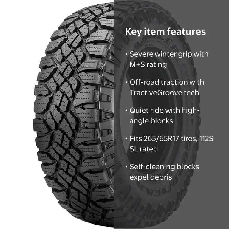 Goodyear Wrangler DuraTrac 265/65R17 Rugged Terrain Light Truck