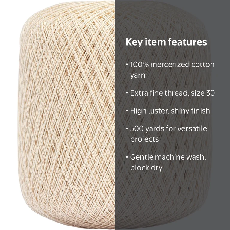 Coats, Crochet Thread, Size 30, Extra Fine Mercerized Cotton