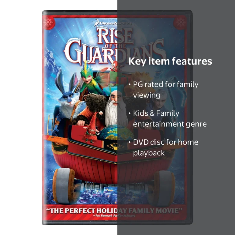 Universal Studios, DVD, Rise of the Guardians PG Movie, Kids