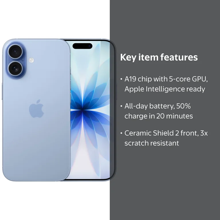 Verizon iPhone 17 512GB Mist Blue - Walmart.com