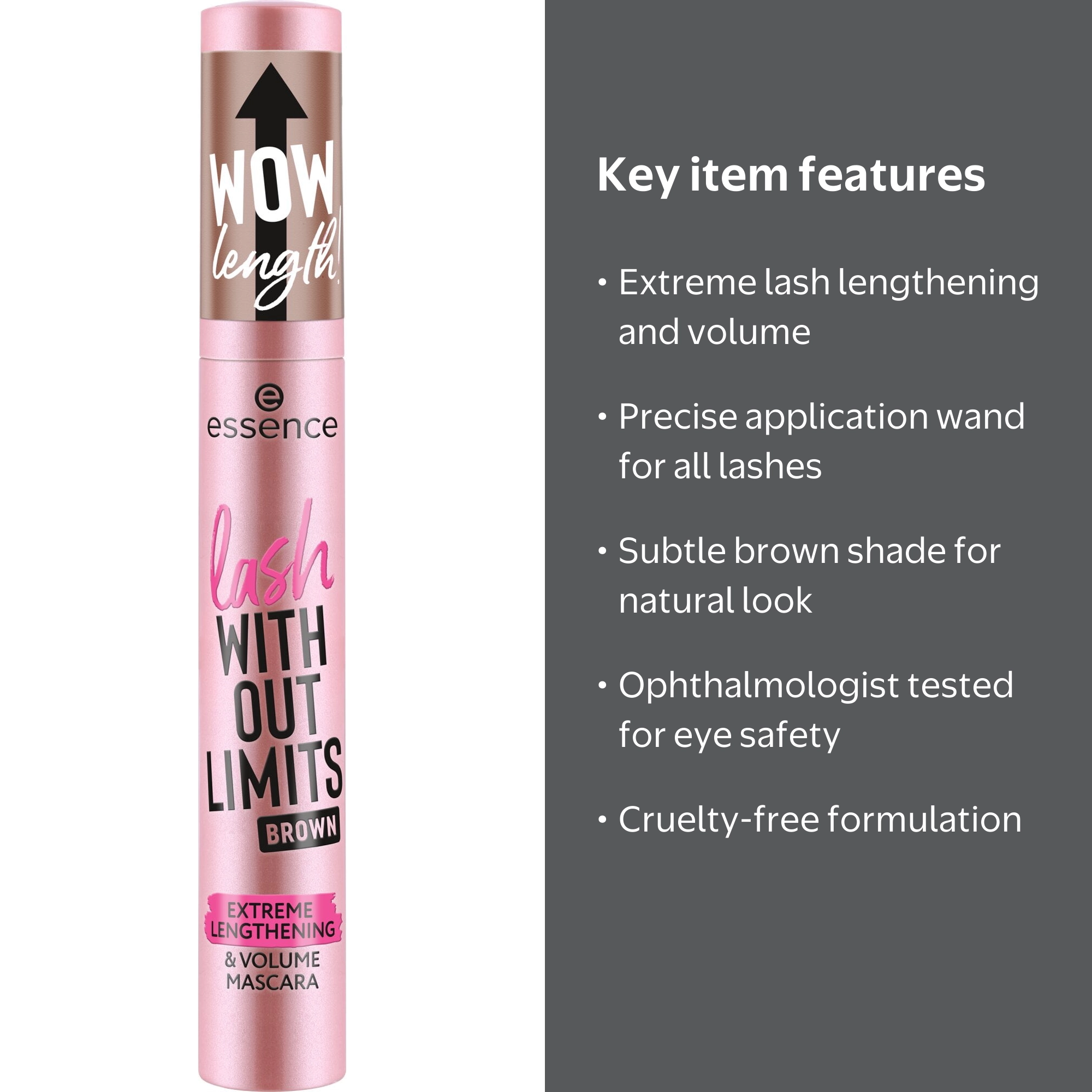 essence Lash Without Limits Brown Extreme Lengthening & Volume
