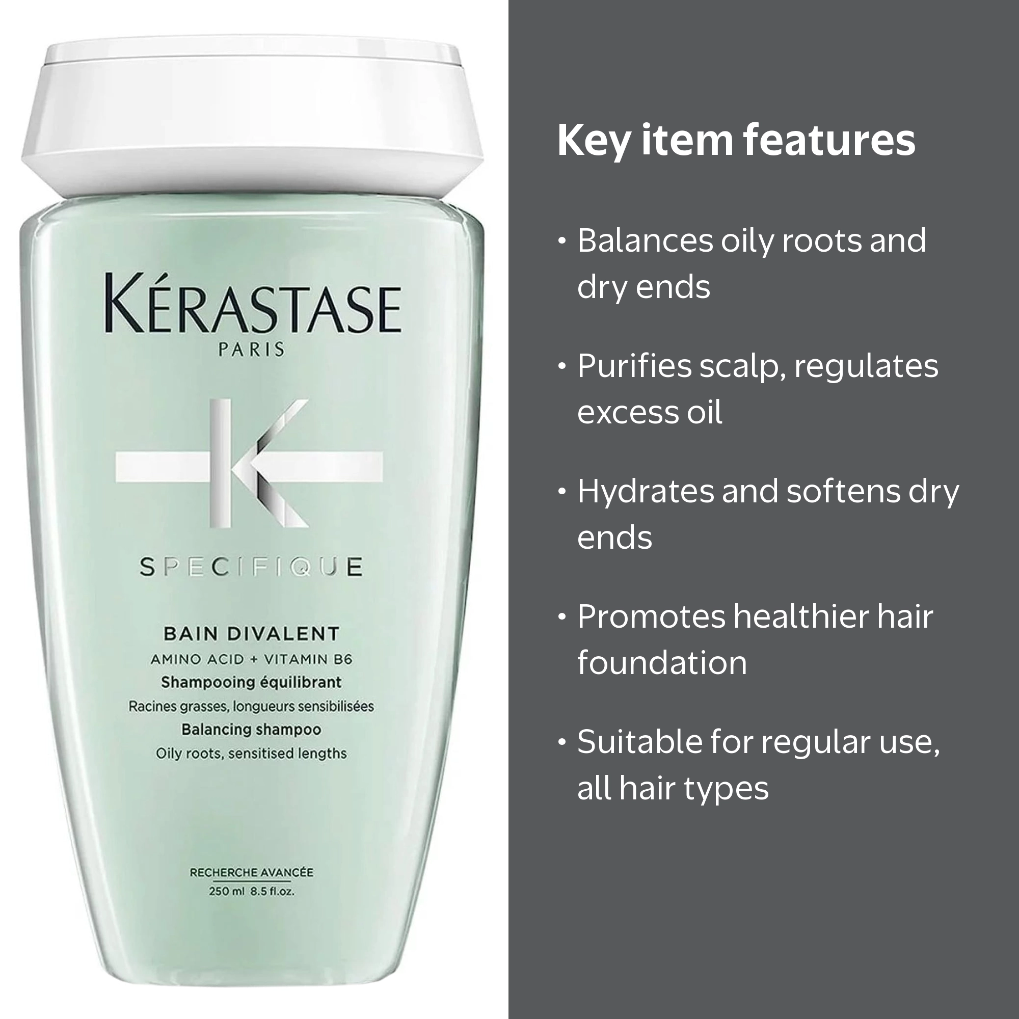 Kerastase Specifique Balancing Shampoo, For Oily Roots and Dry