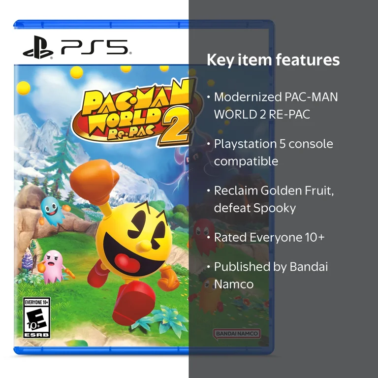 Bandai Namco, Enhanced PAC-MAN WORLD 2 RE-PAC for Playstation 5
