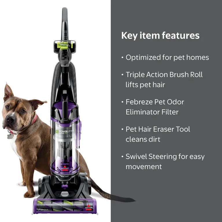 BISSELL Powerlifter Swivel Pet - Bagless Upright Cleaner, Model