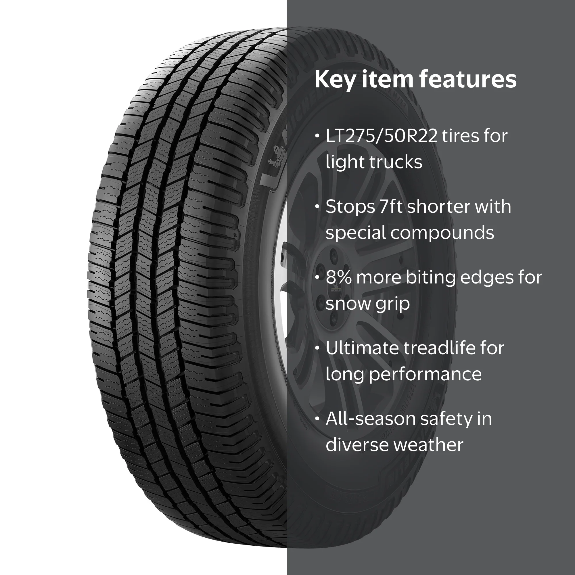 Michelin Defender LTX MS2 LT275/50R22 119/116S E - Walmart.com