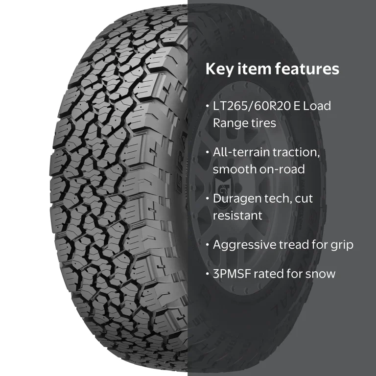 General Grabber A/T X All Terrain LT265/60R20 121/118S E Light